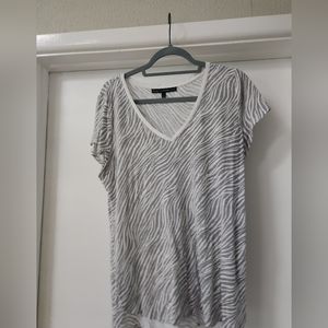 Zebra print White House Black Market top